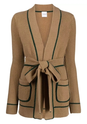 Madeleine Thompson Clover ribbed-knit cardigan - Brown