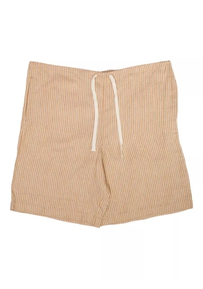 Ts(S) striped drawstring-waist shorts - Brown