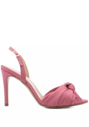 GINISSIMA 95mm satined sandals - Pink