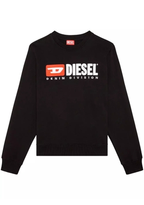 Diesel S-Ginn-Div logo-appliqué sweatshirt - Black
