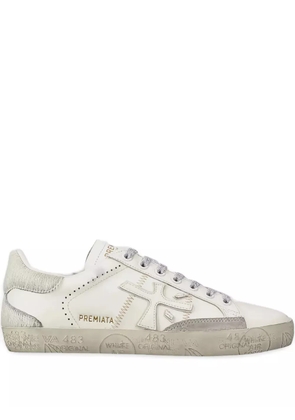 Premiata Stevend embroidered-logo sneakers - White