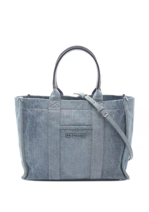 Balenciaga Pre-Owned 2000-2025 Medium Denim Hardware Tote satchel - Blue