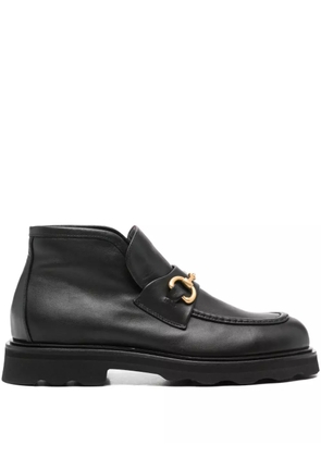 Pomme D´Or horsebit leather ankle boots - Black