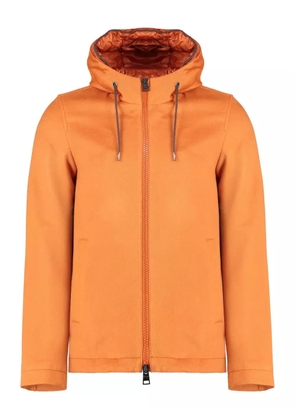 Herno hooded cashmere puffer jacket - Orange