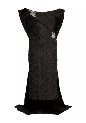 ERDEM off-shoulder midi dress - Black