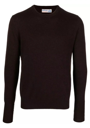 Ballantyne crew neck cashmere jumper - Brown
