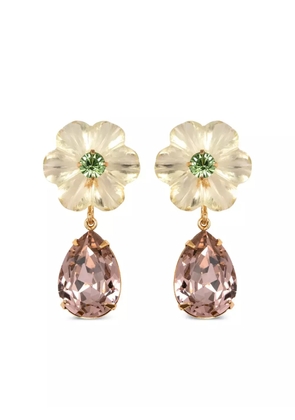 Jennifer Behr Juna flower-drop earrings - Gold