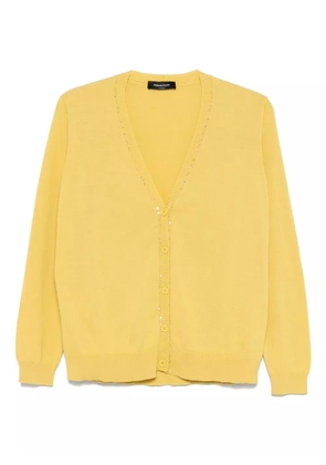 Fabiana Filippi sequin-embellished cardigan - Yellow