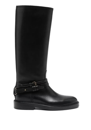 Buttero knee-high leather boots - Black