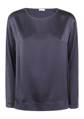 Rossopuro long-sleeved silk blouse - Black