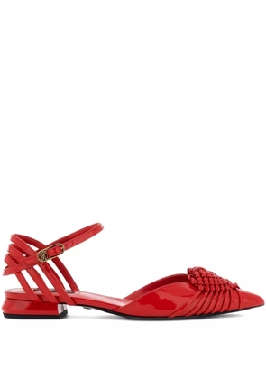 Roberto Cavalli woven sandals - Red
