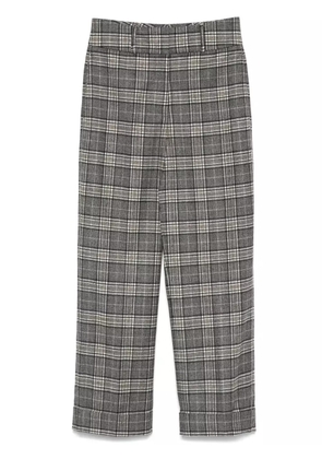 Peserico check-plaid trousers - Grey