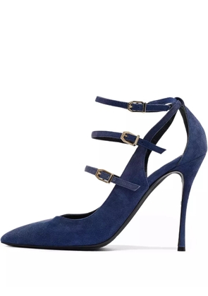 Nicholas Kirkwood pre-owned 100mm suede pumps - Blue