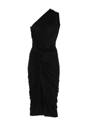 Rick Owens Lilies one-shoulder draped dress - Black