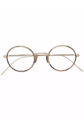 Oliver Peoples round changeable-lense glasses - Gold