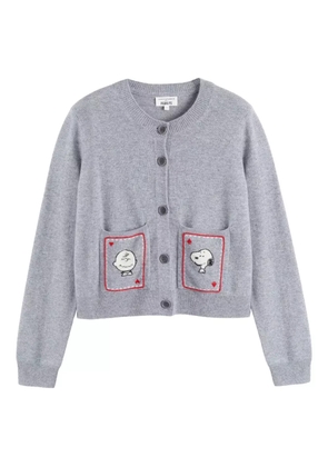 Chinti & Parker x Peanuts button-up cardigan - Grey