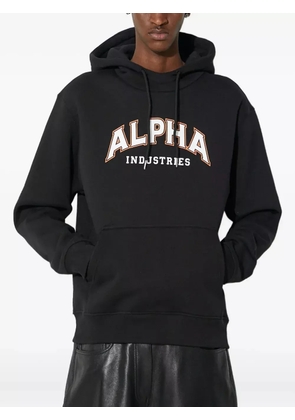 Alpha Industries arch-logo hoodie - Black