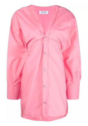 The Attico Lala V-neck mini dress - Pink