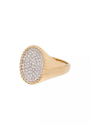 Yvonne Léon 18kt gold diamond signet ring