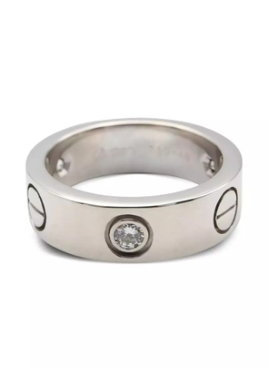 Cartier 14K white gold Love diamond ring - Silver