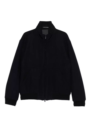 Giorgio Armani zip-front patch-pocket jacket - Blue