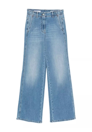 Peserico logo-patch jeans - Blue