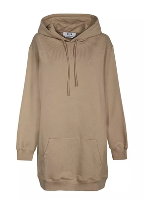 MSGM logo-print dress - Neutrals