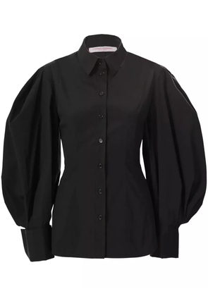 Carolina Herrera balloon-sleeve shirt - Black
