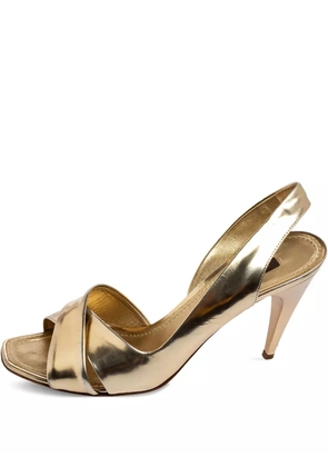 Louis Vuitton Pre-Owned 90mm leather sandals - Gold