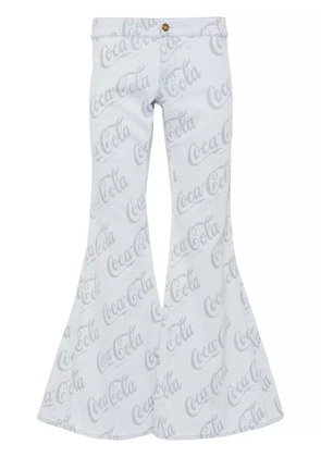 ERL x Coca-Cola jacquard flared jeans - Grey