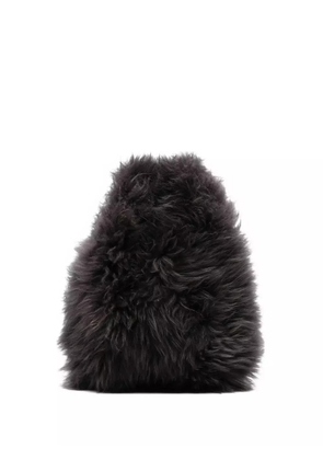 Simonetta Ravizza shearling shoulder bag - Grey