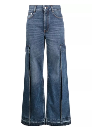 Stella McCartney wide-leg cargo jeans - Blue