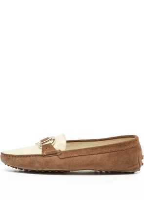 Tod's Vintage two-tone slip-on loafers - Brown