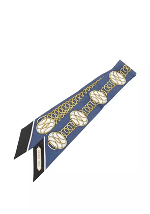 Hermès Pre-Owned 2000-2020 Lift Profile Silk Twilly Scarf scarves - Blue