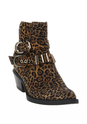 PINKO Tex 13 leopard-print ankle boots - Brown