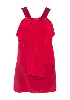 Prabal Gurung pre-owned bow-detail sleeveless top - Red