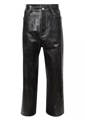 VETEMENTS leather trousers - Black