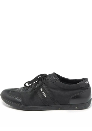 Prada Pre-Owned leather sneakers - Black