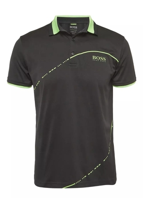 BOSS 2024 logo-print polo shirt - Black