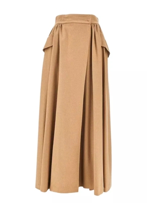 Max Mara Eufemia pleated skirt - Neutrals