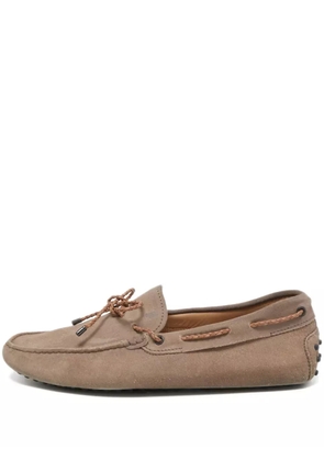Tod's Vintage suede moccasin loafers - Brown