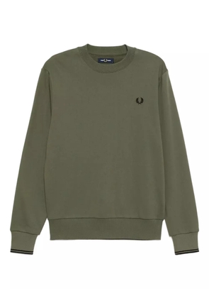 Fred Perry logo-embroidered sweatshirt - Green