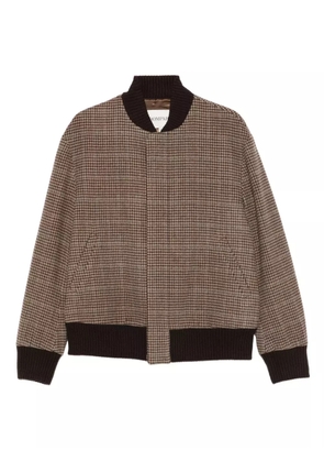 BOMPARD check-pattern bomber jacket - Brown