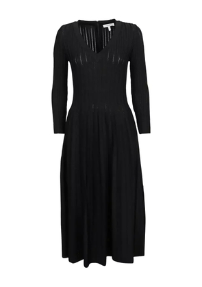 Casasola ribbed v-neck dress - Black