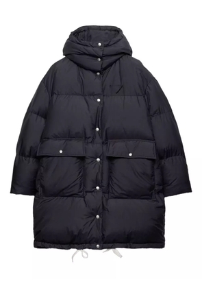 Prada hooded padded coat - Blue