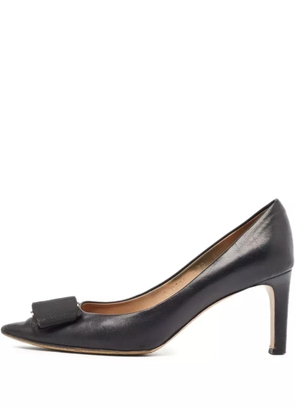 Ferragamo Pre-Owned 80mm Vara-bow pumps - Black