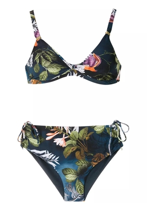 Lygia & Nanny Marcela print bikini set - Blue