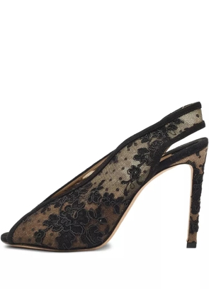 Jimmy Choo Pre-Owned 100mm Shar slingback pumps - Black