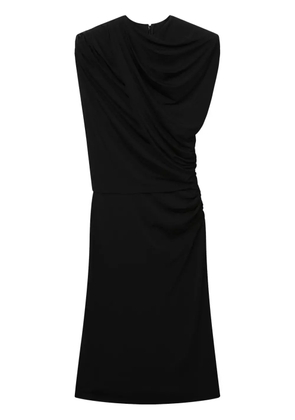 Stella McCartney draped midi dress - Black
