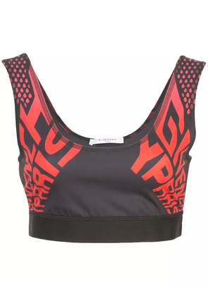 Givenchy logo sports bra top - Black